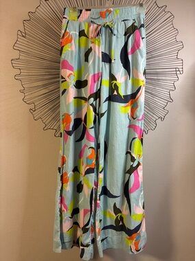 A New Day Wide Leg Linen Floral Pant Size XS